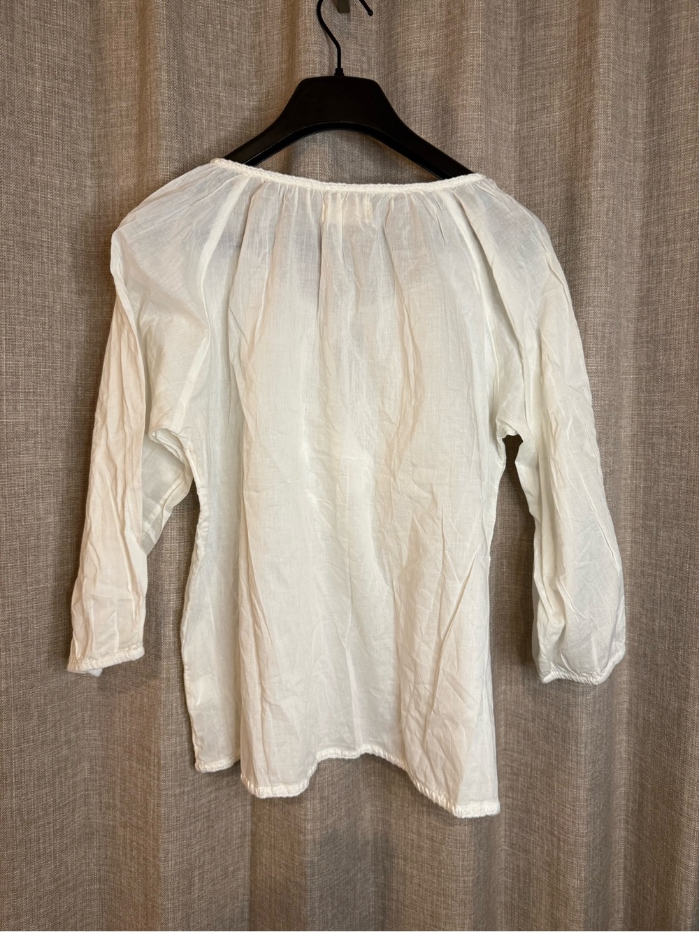 Natural Life White Cotton Embroidered Peasant Blouse M NWT - Picture 3 of 8